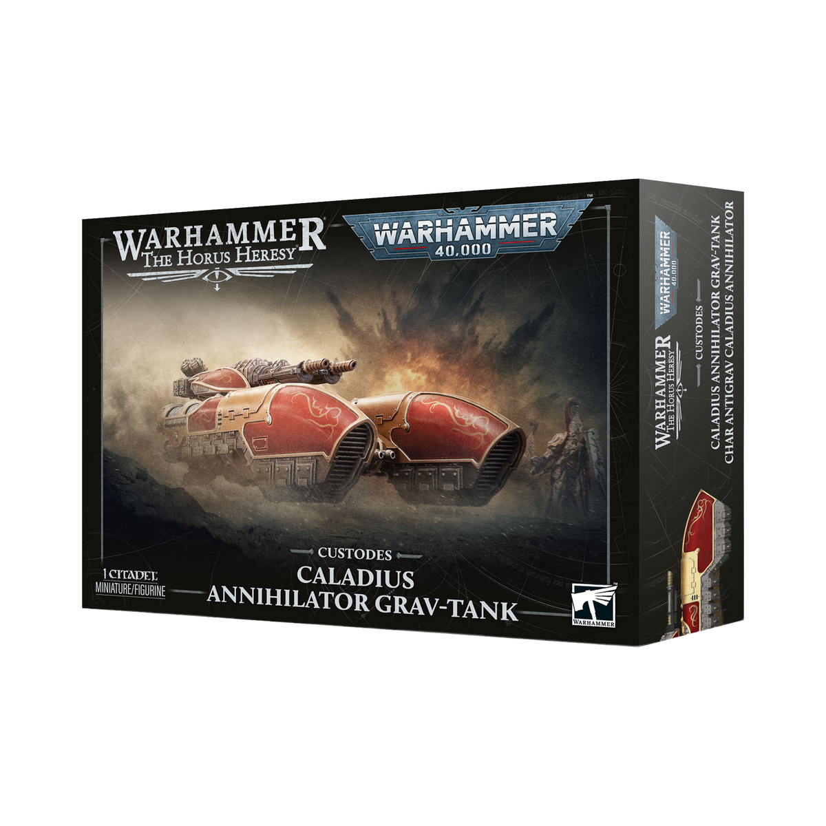 Warhammer 40,000 – Adeptus Custodes: Caladius Annihilator Grav-Tank – product packaging