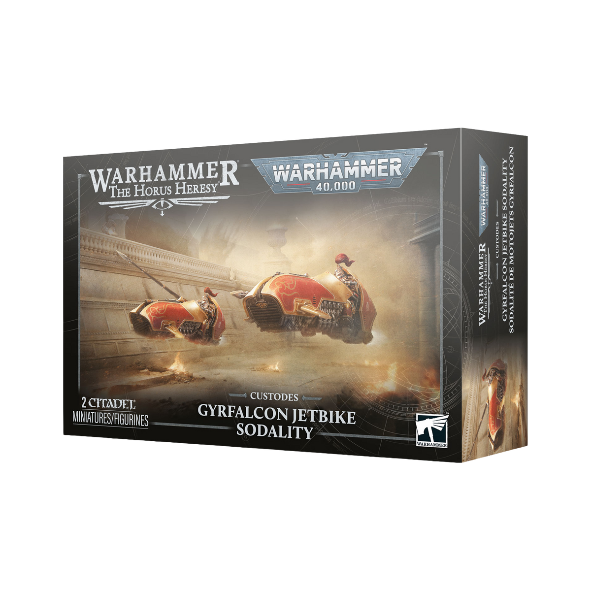 Warhammer 40,000 Adeptus Custodes Gyrfalcon Jetbike Sodality – product packaging