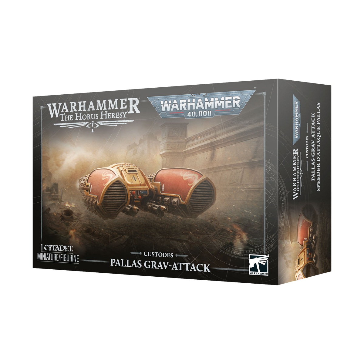 Warhammer 40,000 Adeptus Custodes Pallas Grav-Attack – product packaging