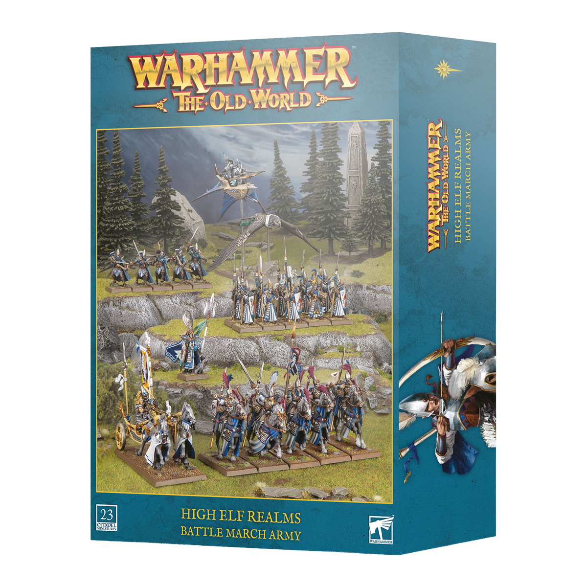 High Elf Realms: Battle March Army Warhammer The Old World – product packaging