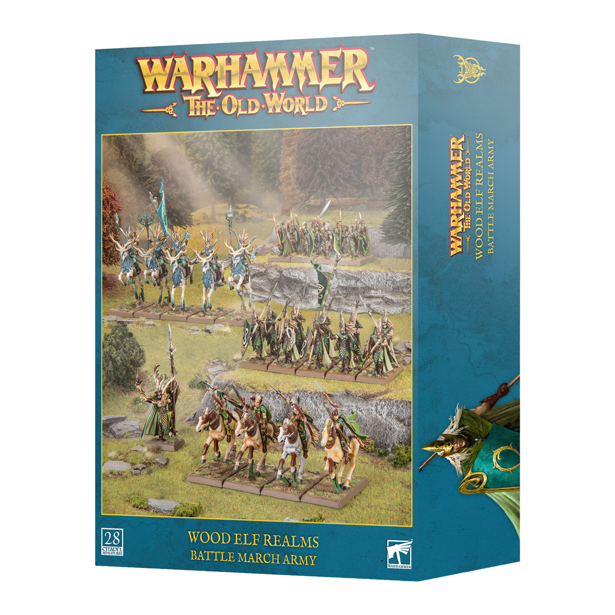 Warhammer The Old World Wood Elf Realms Battle March Army – product packaging