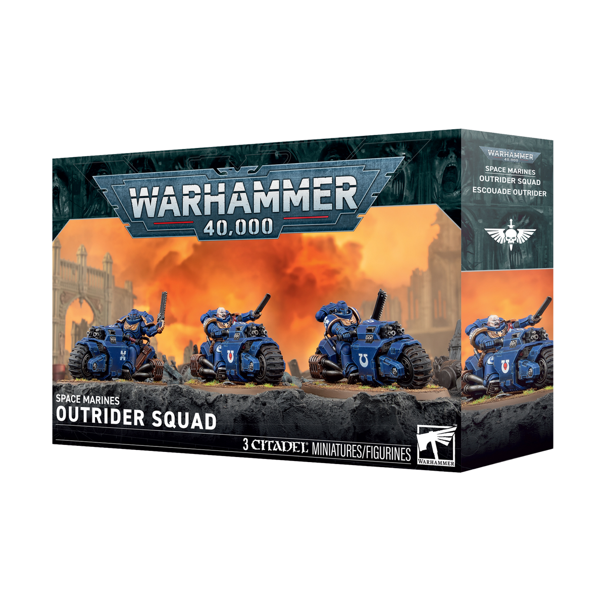 Warhammer 40,000 Space Marines Outrider Squad – product packaging