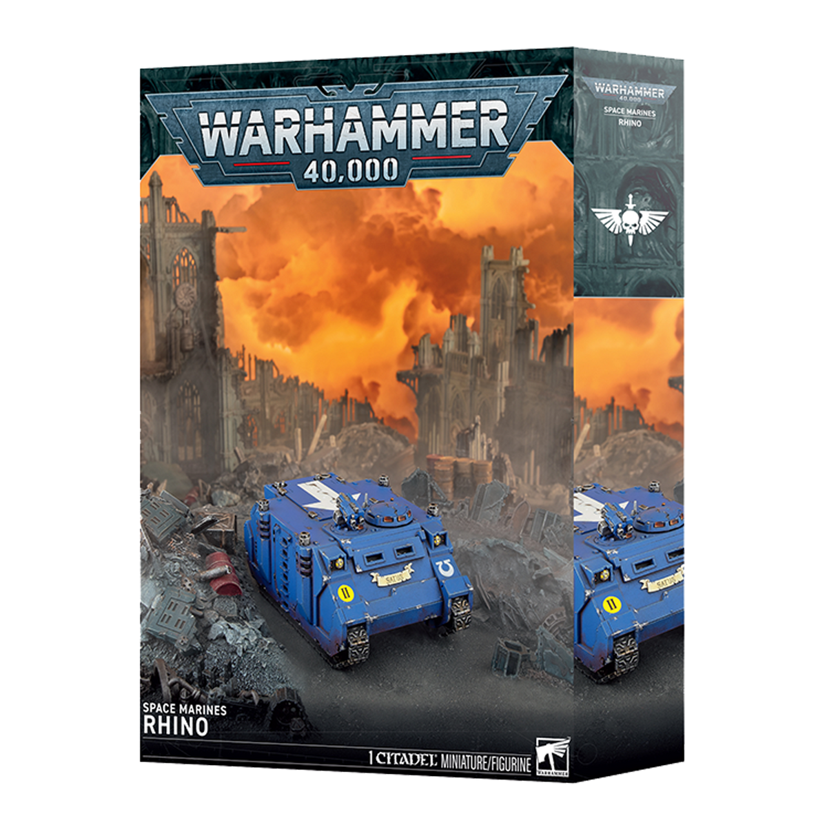 Warhammer 40,000 Space Marines Rhino – product packaging