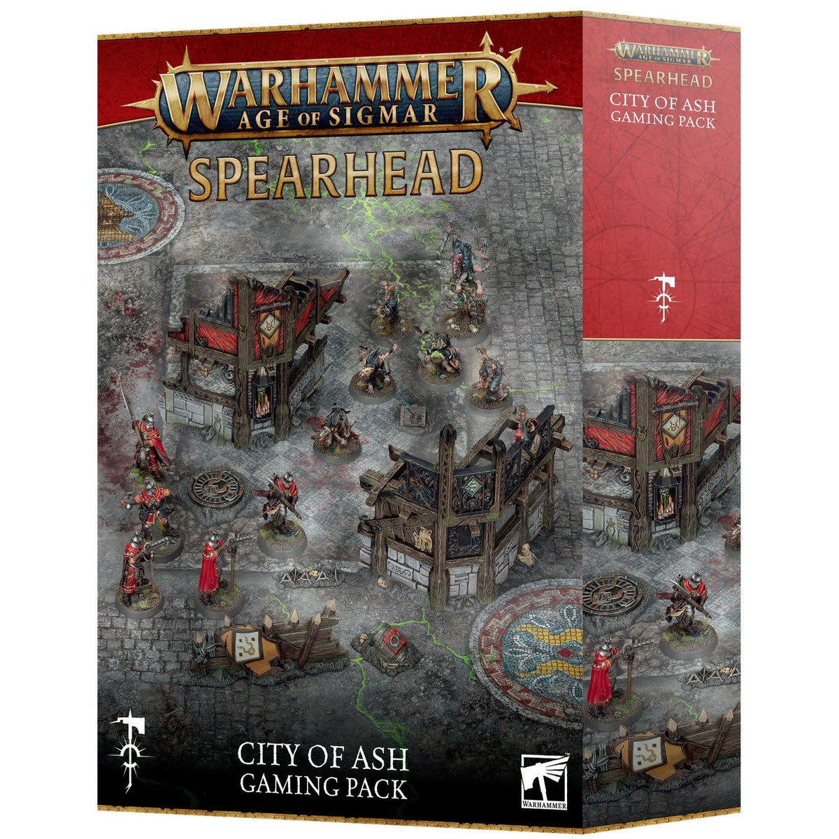 Warhammer Age of Sigmar Spearhead City of Ash Gaming Pack – product packaging