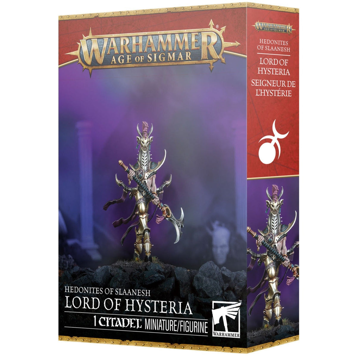 Hedonites of Slaanesh: Lord of Hysteria Warhammer Age of Sigmar – product packaging