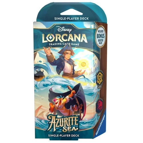 Disney Lorcana Azurite Sea Starter Deck – Amber/Ruby