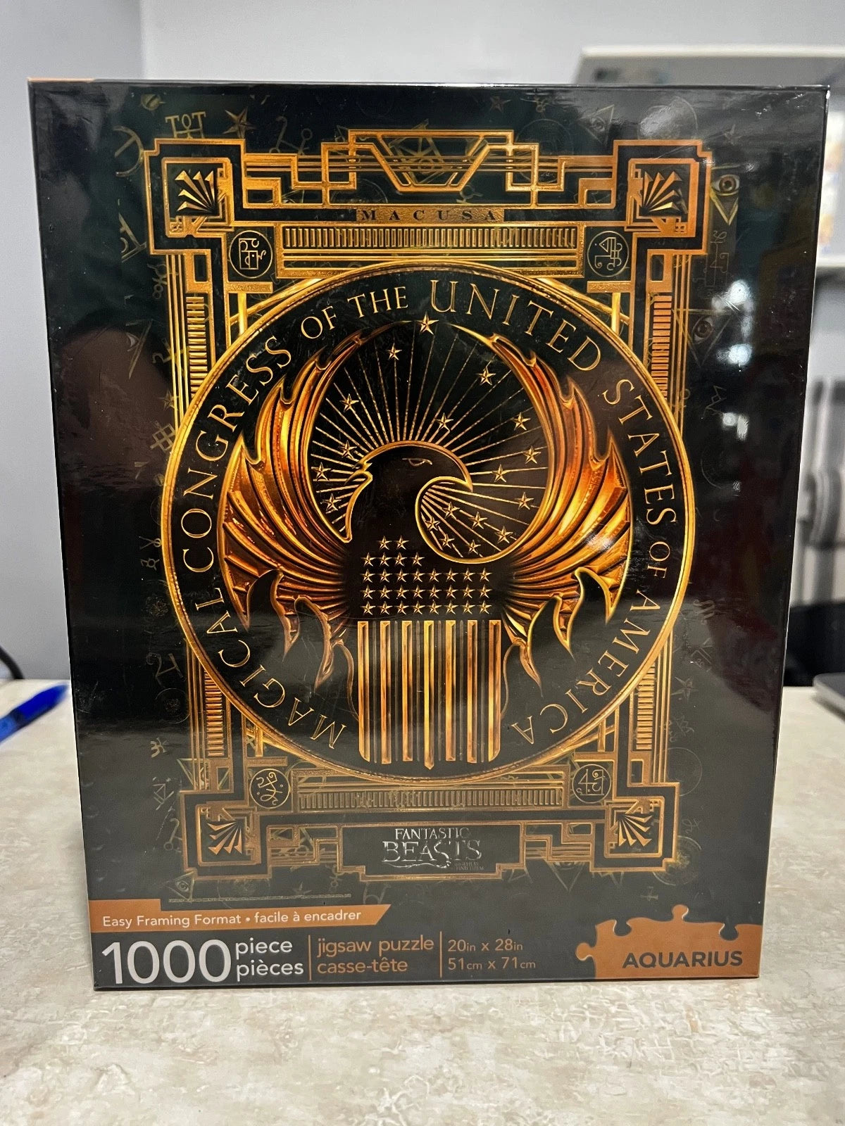Fantastic Beasts Puzzle MACUSA Seal 1000 Pieces Aquarius