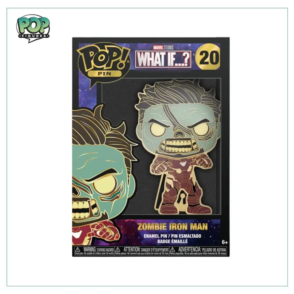 Funko Pop! Pin Marvel What If…? Zombie Iron Man #20 – Glow in the Dark