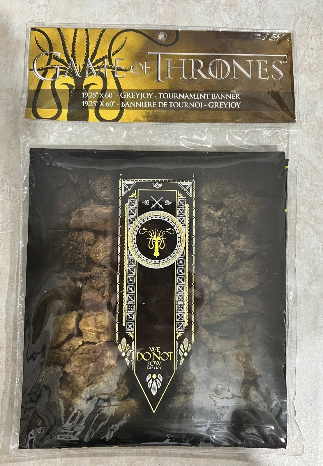 Game of Thrones Greyjoy We Do Not Sow Banner – 19.25 × 60 Inches