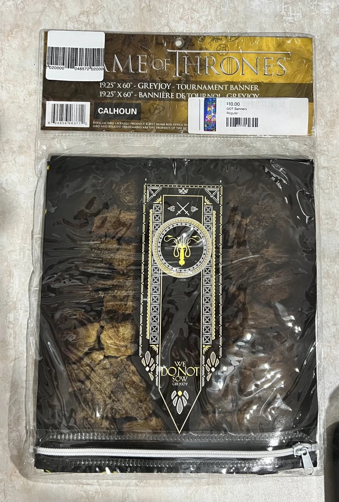 Game of Thrones Greyjoy We Do Not Sow Banner – 19.25 × 60 Inches – product photo 2